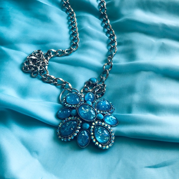 Ardene blue off shoulder gown - Picture 2 of 3